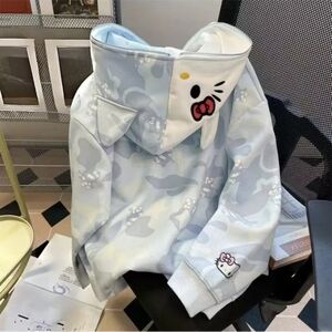 Sanrio Light Blue Hello Kitty Hooded Jacket